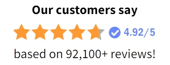 4.9 out of 5 stars rating from 2500+ reviews